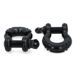 Autosmart 2-Piece Durable High Quality Heavy Duty Shackle Black 3/4inch SA-001